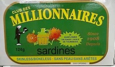 millionaires sardines|Products .